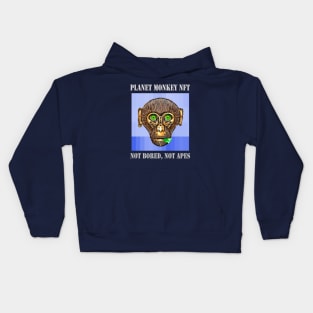 Planet Monkey Cute Animals Not Bored Apes Kids Hoodie